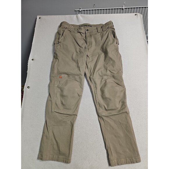 Duluth Trading Pants Mens 40x32 Carpenter Cargo Flex Fire Hose Canvas Knee Pads - Picture 1 of 6